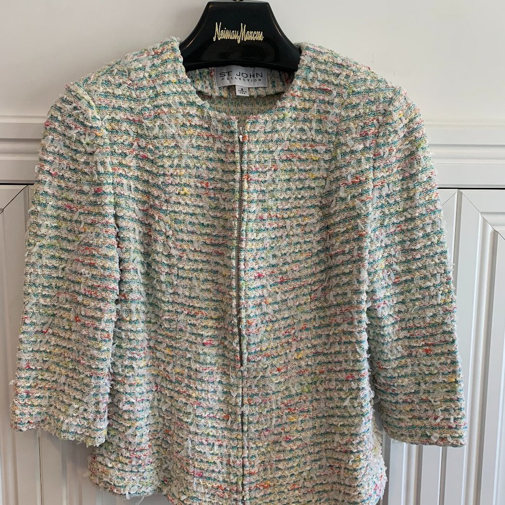 St. John Collection Multicolored Confetti Jacket